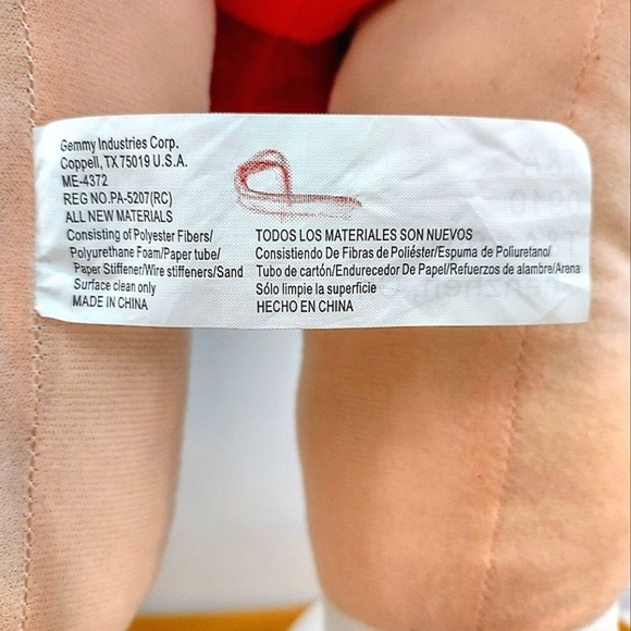 LG Plush M&M Red Cupid 24" Gemmy Tags 2010 Bow Arrow Standing Mars Candy - Picture 11 of 11